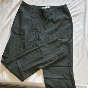 Black Classic Fit Trousers with Flat Front Design